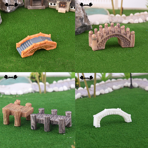 拍摄道具 步行桥 微景观装饰 螃蟹王国建筑模型材料沙盘DIY手工摆件