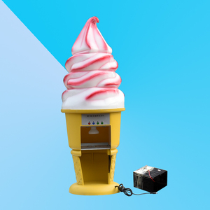 流动冰淇淋车专业冰激凌压花成型机 商用甜筒冰淇淋机厂家直销