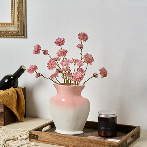北欧陶瓷花瓶干花鲜花餐桌花器简约现代居家装饰品样板间软装搭配