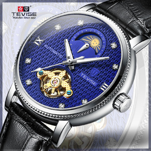 瑞士品牌特威斯机械手表全自动机芯爆款真皮夜光男士十大机械表