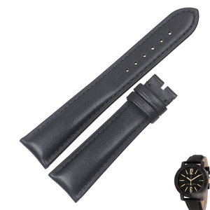 万越龙表带适用于宝格丽BVLGARI-BVLGARI系列102248真皮手表带男