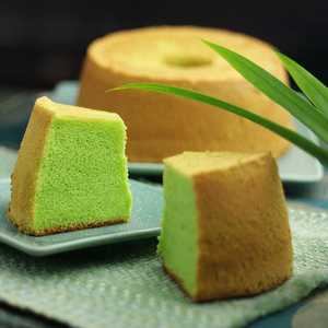 新加坡BENGAWANSOLO绿蛋糕网红斑斓蛋糕林俊杰推荐椰奶香戚风蛋糕