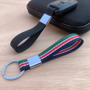 1.5cm宽可拆卸布绳织带汽车钥匙扣男女挂件钥匙链套手腕锁匙挂绳