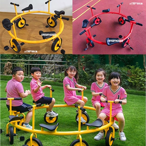 幼儿园多人旋转脚踏车儿童专用童车三四人六人八人户外自行车转车
