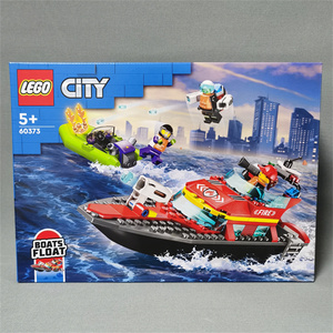 LEGO乐高城市系列60373消防救援艇男生儿童益智拼装积木玩具礼物