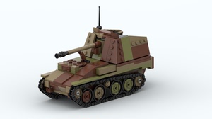 MOC-152115二战 黄鼠狼 III反坦克装甲车 适用乐高拼装积木玩具男