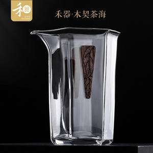 台湾禾器木契木言木意公道杯茶海加厚玻璃匀杯茶具耐热分茶器单个