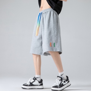 呼吸棉短裤男夏季重磅卫裤380克美式潮牌大码篮球五分裤运动裤子