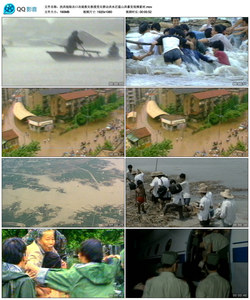 抗洪抢险决口决堤救灾救援受灾群众洪水泛滥山洪暴发视频素材
