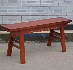 仿古雕花碳化实木凳火锅凳凳舞台凳柏木凳长条凳宽板凳高凳餐凳子