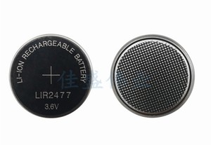 可充电 LIR2477 3.6V仪表煤矿定位卡识别器纽扣充电锂电池CR2477