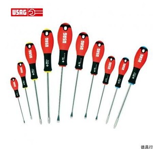 意大利USAG 322 SH10 10件套螺丝刀适用一字螺丝PHILLIPS®和POZ