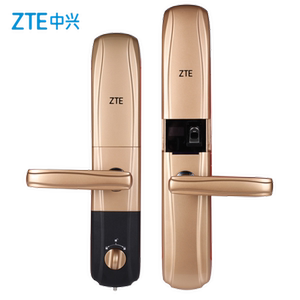 ZTE中兴指纹锁HL535防盗门锁家用滑盖别墅大门智能电子密码锁新款