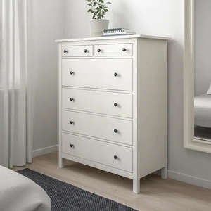 IKEA北京宜家HEMNES 汉尼斯 6屉柜 实木斗柜储物客厅卧室收纳柜