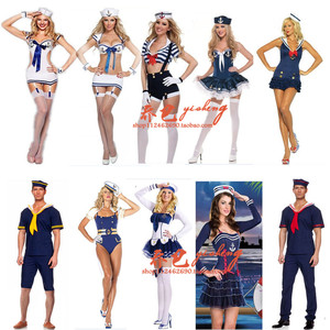 性感海军水手角色扮演cosplay女装 万圣节舞蹈演出服装女兵表演服