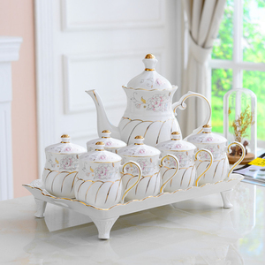 陶瓷水杯家用套装杯具杯子套杯欧式客厅水具茶具茶壶茶杯简约套装