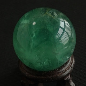 千蕊天然小萤石球摆件 绿莹石球摆件水晶球一物一图