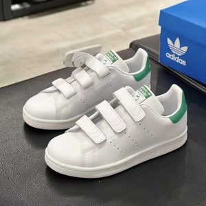 adidas阿迪达斯三叶草STAN SMITH 史密斯童鞋魔术贴板鞋M20607