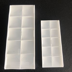 双开数控刀片包装盒 白色标准五金工具厂刀粒盒 零件盒