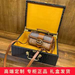 香港代购品牌女士包包真皮圆筒包手提枕头包2022新款单肩斜挎小包