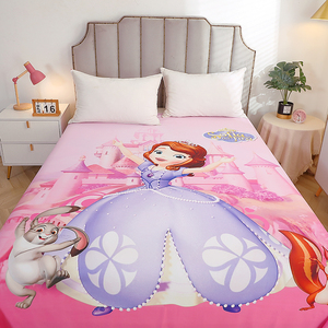 苏菲亚公主粉色床单单件儿童卡通少女孩学生宿舍单人1.5m被单双人