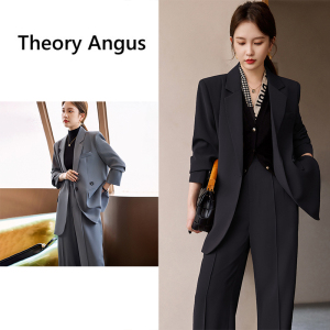 Theory Angus 2023秋冬小西装套装气质高级感正装职业西服外套女