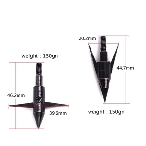 射鱼箭头黑渔猎射鱼箭头射箭器材箭杆配件箭头活动双倒刺渔箭头