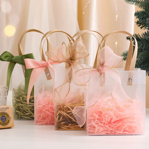 礼品袋伴手礼手提袋子透明生日儿童母亲节小礼物包装高级感空盒