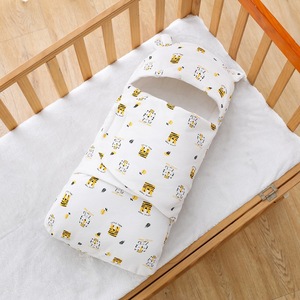 新生婴儿抱被襁褓防惊跳睡袋纯棉春秋宝宝包被初生产房包巾四季