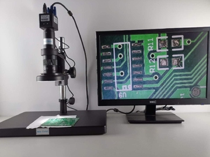 海天高清电子显微镜VGA接口 数码视频放大镜 手机维修工业相机