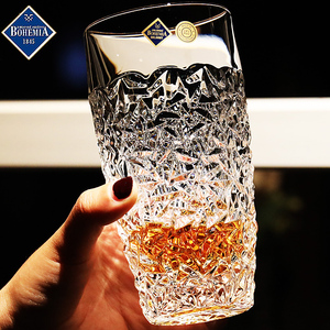 捷克BOHEMIA进口水晶玻璃xo威士忌杯啤酒杯果汁茶杯调洋酒杯水杯