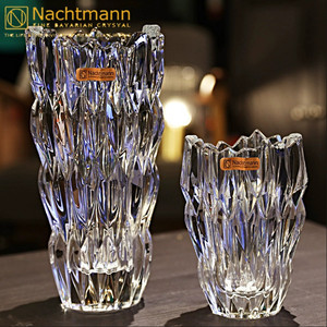 德国Nachtmann水晶玻璃大小号餐桌花瓶富贵竹插花水培装饰摆件