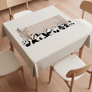桌布正方形防水防油免洗餐桌台布家用小方桌八仙桌茶几垫麻将桌布