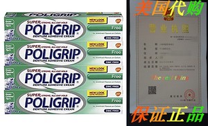 Super Poligrip Original Formula Zinc Free Denture and Par