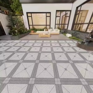 户外庭院地砖600x600地铺石拼花瓷砖 室外院子花园露台防滑地板砖