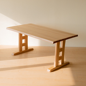 出口日本实木餐桌实木桌子家用长桌简约日式现代水曲柳实木