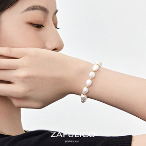 夏芙丽巴洛克珍珠手链女2023年新款轻奢设计复古高级淡水珍珠手串