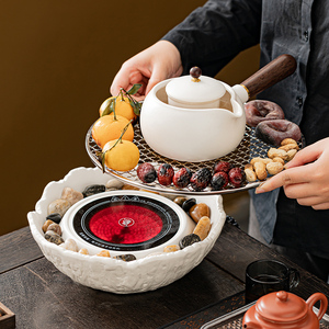 琨德围炉煮茶家用室内一套烤茶煮茶器具陶壶煮茶炉电陶炉子烧水壶