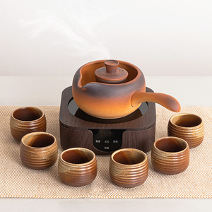 家用陶瓷侧把熬茶壶煮茶器烧水壶电陶炉黑茶老白茶普洱小青柑专用