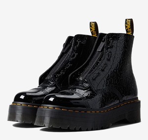 美国代购马丁Dr Martens SINCLAIR 松糕底8孔靴漆皮皱褶 27720001