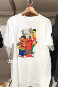 日本购 UNIQLO 优衣库 UT x KAWS X 芝麻街男女同款短袖T恤411140