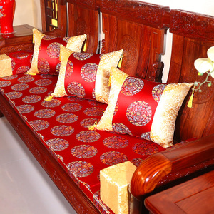 定制中式红木沙发坐垫椅垫实木家具圈椅茶桌椅太师椅皇宫椅海绵垫
