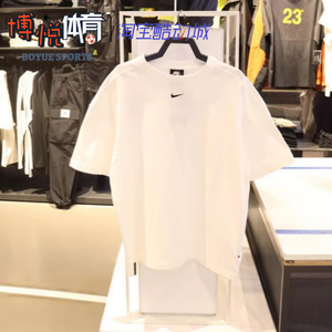 Nike/耐克女子舒适刺绣小勾子短款宽松运动休闲透气短袖T恤DD1238