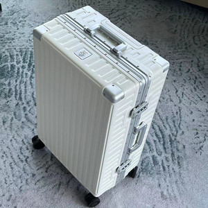 高品质出口行李箱铝框男女旅行箱耐用拉杆箱时尚托运箱锁扣登机箱