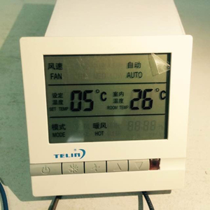 TELIN风盘液晶数字控制面板温控开关 三速开关中央空调液晶温控器