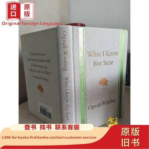 What I Know for Sure 【，精装毛边本，品相佳】 Oprah Win