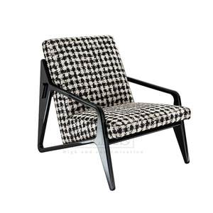 意式hc28简约扶手椅现代北欧实木家用阳台单人休闲椅子设计师家具