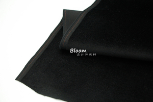 进口细腻 黑色天鹅绒平绒全棉弹力布料 西装套装设计师面料