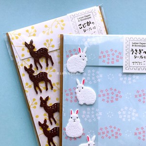 现货 日本 midori 可爱动物信纸信封套装 熊猫|企鹅|鹿|猫|兔|鸟