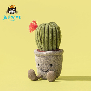 英国Jellycat淘气多肉植物仙人掌陪伴玩偶毛绒玩具送礼包邮